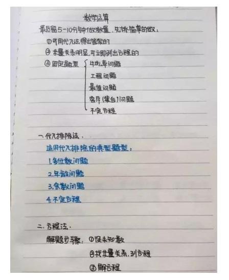 行測(cè)公式記不??？學(xué)霸幾張筆記就搞定了！