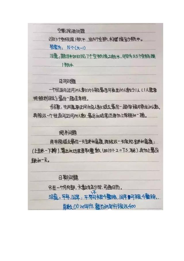 行測(cè)公式記不??？學(xué)霸幾張筆記就搞定了！