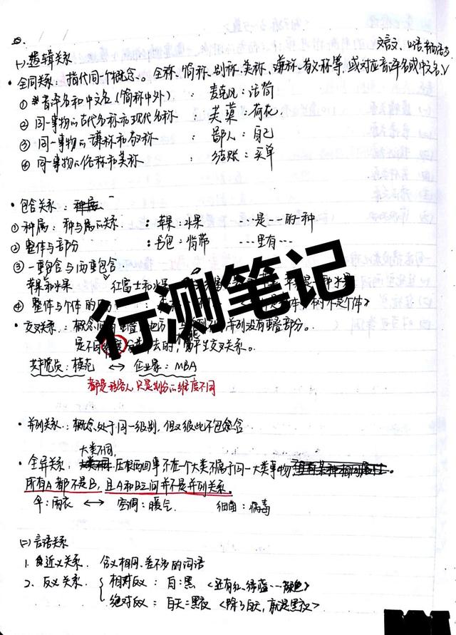 2020國考省考公考筆記，分享上岸大神如何總結歸納